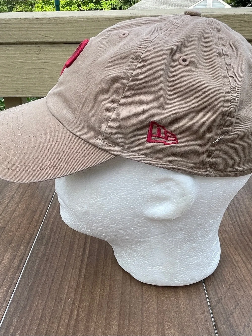 New Era MLB Phillies Cooperstown Collection Tan Baseball Cap